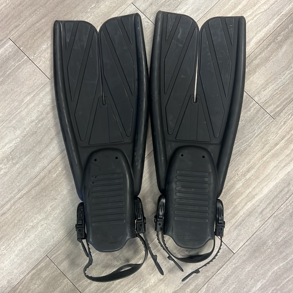 Black Scuba Split Fins‎ Apollo Size M - Picture 3 of 9